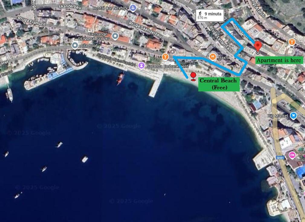 Bay View Apartment Sarandë Exteriör bild